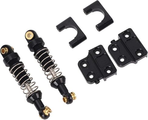 2 Pcs Rear RC Shock Absorber for MN82, Upgrade Your RC Car with Aluminum Alloy Lightweight Design, Easy Replacement, Compatible with MN78, LC79, MN82 1/12 (Black) in Saudi Arabia