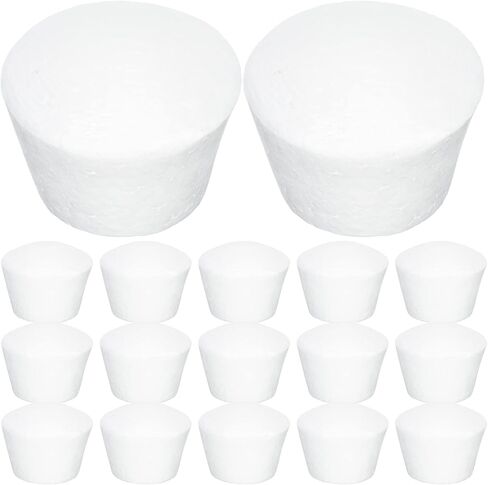 Toyvian 20pcs Foam Cake Polystyrene Foam Cake Models Practice Foam Cupcake Decorating Fake Cake Models for Wedding Display DIY Projects(2.5in） in Saudi Arabia