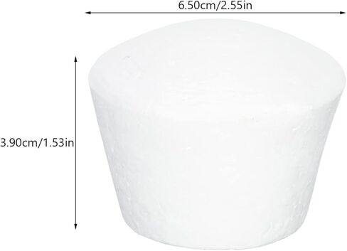 Toyvian 20pcs Foam Cake Polystyrene Foam Cake Models Practice Foam Cupcake Decorating Fake Cake Models for Wedding Display DIY Projects(2.5in） in Saudi Arabia