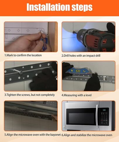 DE70-00561A Microwave Wall Mount Plate Kit Fits for Samsung Microwave,Replaces Mounting Bracket DE70-00378A,DE70-00378A,DE70-00378A,WPDE70-00378A Etc in Kuwait