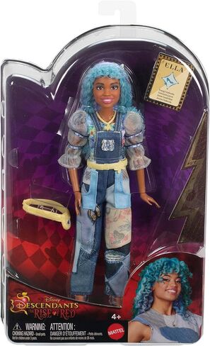 Mattel Disney Descendants 4: دمية وإكسسوارات The Rise of Red Fashion - إيلا، سندريلا الصغيرة مع ملابس مستوحاة من الفيلم in Saudi Arabia