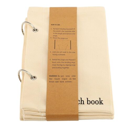 دفتر رسم قماشي فارغ من Buachois، كتاب دفتر ملاحظات فارغ محمول يمكنك صنعه بنفسك، دفتر ملاحظات قابل للطي للسفر ومخطط قماشي للرسم والكتابة وسكرابوكينغ in Kuwait