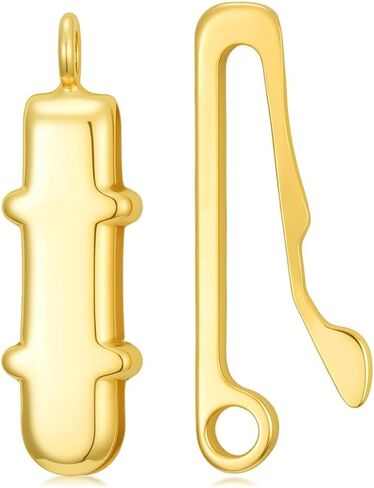 14K الذهب الأصفر والمجوهرات المشبك قلادة الموسع المشبك سوار تمديد موصل DIY بها بنفسك قلادة سوار خلخال صنع المجوهرات، 14K الذهب المشبك لصنع المجوهرات DIY (نمط 12) in Kuwait
