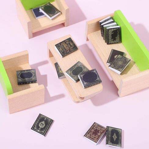 30pcs Miniature Books 1:12 Scale Mini Brands Books for Dollhouse Miniatures Accessories, Mixed Colors in Saudi Arabia