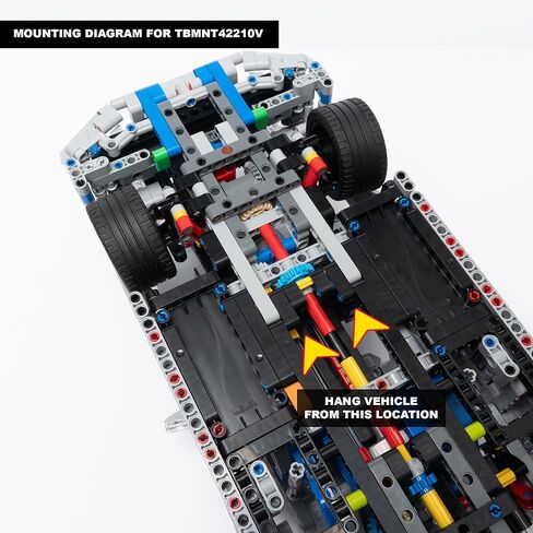 Vertical Wall Mount for Lego 2 Fast 2 Furious Nissan Skyline GT-R-42210 (Car NOT Included) in Saudi Arabia