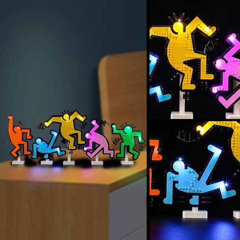 Vaodest Led Light for Lego 31216 Keith Haring Dancing Figures Blocks Model,Design and Configuration Compatible with Model 31216(Led Light Only, Not Building Block Kit) in Saudi Arabia