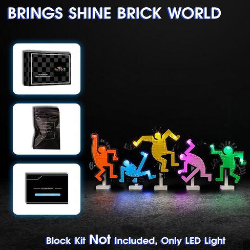 Vaodest Led Light for Lego 31216 Keith Haring Dancing Figures Blocks Model,Design and Configuration Compatible with Model 31216(Led Light Only, Not Building Block Kit) in Saudi Arabia