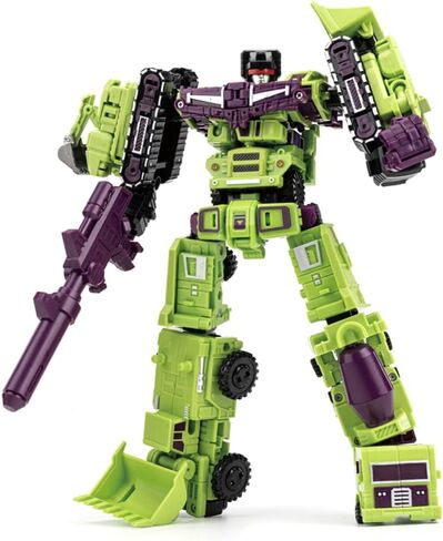 Deformation Toys, Deformation Robot Toy Action Figure 9.8 Inches with Accessories, Devastator Engineering Combiner 6 in 1 Action Figure Car Truck Model Gift for Kids Boys in Saudi Arabia