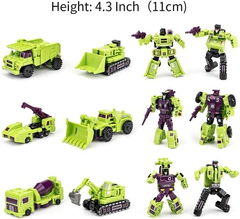 Deformation Toys, Deformation Robot Toy Action Figure 9.8 Inches with Accessories, Devastator Engineering Combiner 6 in 1 Action Figure Car Truck Model Gift for Kids Boys in Saudi Arabia