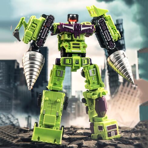 Deformation Toys, Deformation Robot Toy Action Figure 9.8 Inches with Accessories, Devastator Engineering Combiner 6 in 1 Action Figure Car Truck Model Gift for Kids Boys in Saudi Arabia