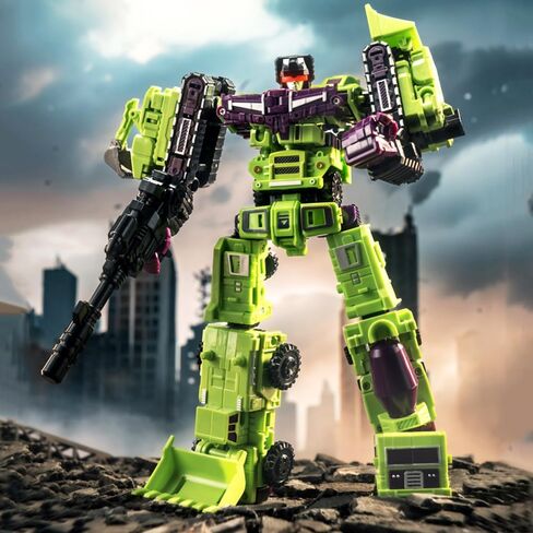 Deformation Toys, Deformation Robot Toy Action Figure 9.8 Inches with Accessories, Devastator Engineering Combiner 6 in 1 Action Figure Car Truck Model Gift for Kids Boys in Saudi Arabia