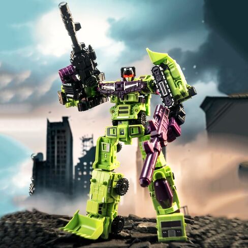 Deformation Toys, Deformation Robot Toy Action Figure 9.8 Inches with Accessories, Devastator Engineering Combiner 6 in 1 Action Figure Car Truck Model Gift for Kids Boys in Saudi Arabia