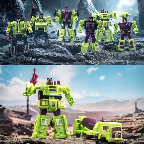 Deformation Toys, Deformation Robot Toy Action Figure 9.8 Inches with Accessories, Devastator Engineering Combiner 6 in 1 Action Figure Car Truck Model Gift for Kids Boys in Saudi Arabia