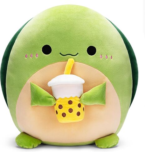 وسادة قطيفة على شكل سلحفاة كبيرة أصلية مقاس 12.5 بوصة، لعبة قطيفة ناعمة كبيرة لطيفة، هدية رائعة للأطفال والبنات والأسرة in Kuwait