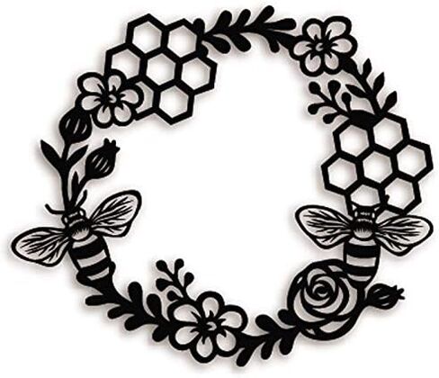 Bee Lace Wreath Frame Cutting Dies,DIY Scrapbooking Artist Metal Cutting Dies Stencils for DIY Stencils Scrapbooking Craft Dies Embossing Dies Cut Cards Making in Saudi Arabia