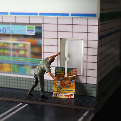 1/64 Scale Parking Garage Diorama with LED Lights, Display Case for Hot Mini Wheels GT Matchbox 1:64 Diecast Model Cars, Collection Storage Box (Haven Mart) in Saudi Arabia