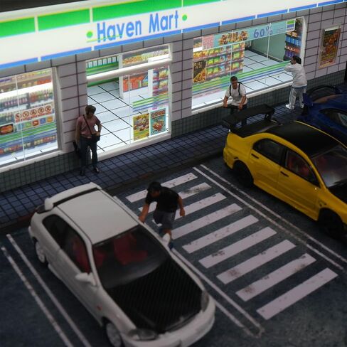 1/64 Scale Parking Garage Diorama with LED Lights, Display Case for Hot Mini Wheels GT Matchbox 1:64 Diecast Model Cars, Collection Storage Box (Haven Mart) in Saudi Arabia