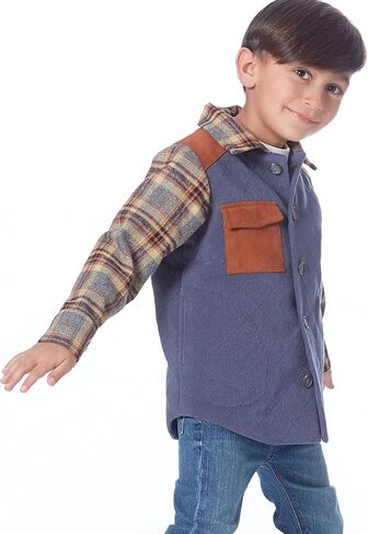 سترات McCall's Patterns للرجال والأولاد مبطنة بأزرار أمامية مع خيارات غطاء محرك السيارة in Kuwait