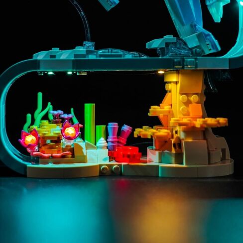 Customized Light kit Compatible with Lego 31385 Sea Animals: Beautiful Dolphins - No Actual Model Only Lights, LED Lighting Accessories Compatible with Lego Beautiful Dolphins in Saudi Arabia