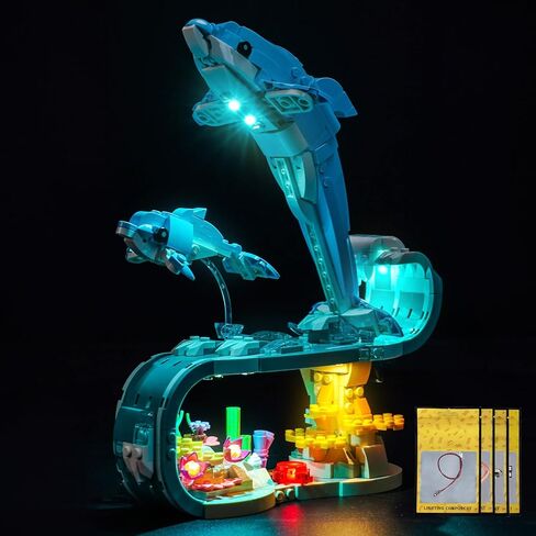 Customized Light kit Compatible with Lego 31385 Sea Animals: Beautiful Dolphins - No Actual Model Only Lights, LED Lighting Accessories Compatible with Lego Beautiful Dolphins in Saudi Arabia
