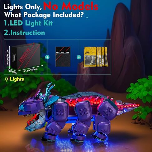 Light kit Compatible with Lego 77077 Klombo - No Model Only Light, LED Lighting Accessories Compatible with Lego 77077 in Saudi Arabia