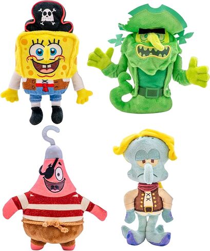 SpongeBob SquarePants Movie: The Search for SquarePants - Bikini Bottom Glow Pals 6" Plush Toy Assortment, Glow-in-the-Dark SpongeBob, Patrick, Squidward, Flying Dutchman Collectibles for Kids Ages 3+ in Saudi Arabia