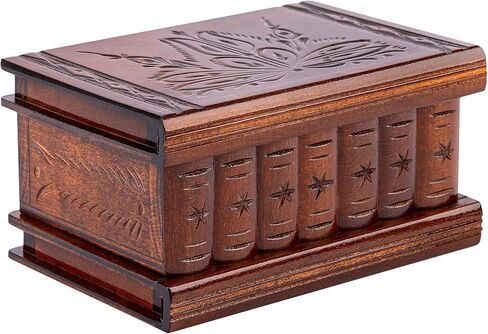Puzzle Box, Wooden Puzzle Box for Adults with Hidden Compartments for Money Gift, Cash Gift, Secret Lock and Key in Saudi Arabia