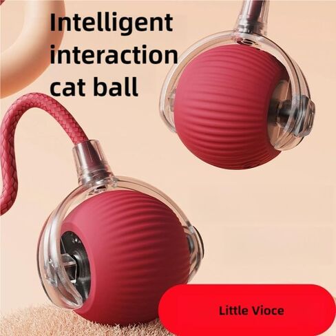 2pcs Innovative Interactive Cat Toy Balls, Automatic Moving Spheres for Cats (Green+Red) in Saudi Arabia