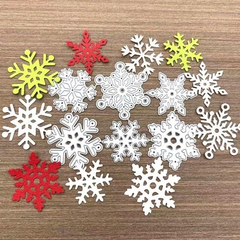 6 stylesChristmas Snowflake Metal Cutting Dies Scrapbooking Photo Die Cut Embossing Cutter Decoration in Saudi Arabia