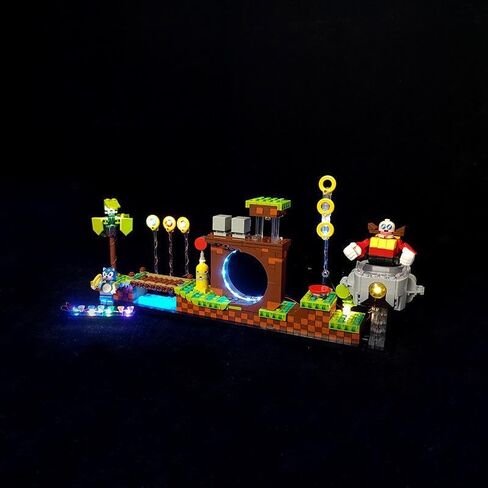 Upgraded RC LED Light Kit for Lego 21331 Sonic The Hedgehog Green Hill Zone,USB Connecting Lighting Set Compatible with Lego 21331(Lights Only, No Lego Models) in Saudi Arabia