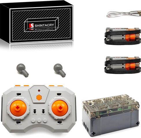 7-in-1 Technic Power Functions High Speed L Motor, Rechargeable Variable Speed Remote Control and Rechargeable Lithium Battery Sets Compatible with Universal Technic Bricks, Adult, Programmable, MOC in Saudi Arabia