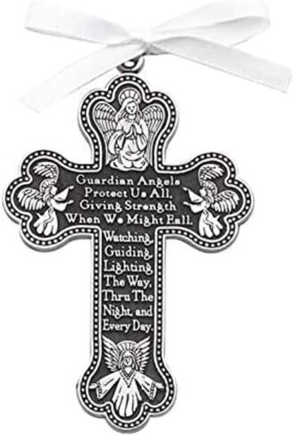 Cathedral Art Guardian Angel (Abbey & CA Gift) Cross Crib Medal for Jewelry Making (CM8) in Saudi Arabia