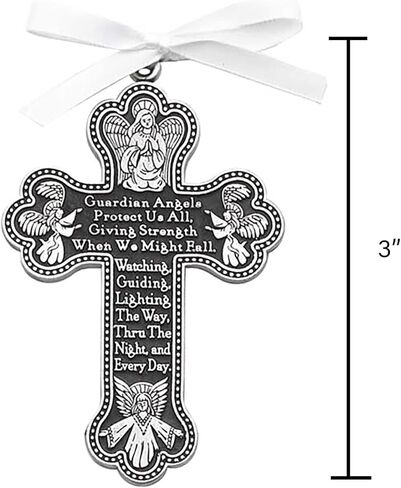 Cathedral Art Guardian Angel (Abbey & CA Gift) Cross Crib Medal for Jewelry Making (CM8) in Saudi Arabia