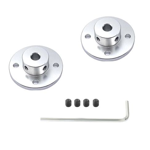 6 pcs 6mm شفة توصيلات عمود شفة ، محرك اقتران رمح شفة من الألومنيوم لمحرك طراز RC DIY in Kuwait