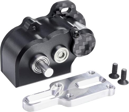 48 Pitch Ultralight Portal LCG Transmission Gearbox with Slipper Pad for 1/10 Cheater Rigs Capra SCX10 III AR45 Axle DIY Chassis (Black) in Saudi Arabia