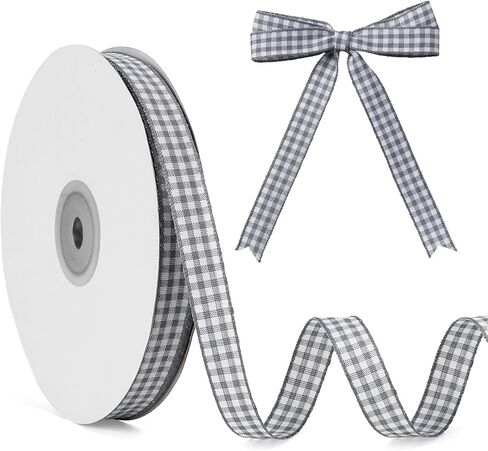 Red Plaid Ribbon 3/8inch X 50yard Red Gingham Ribbon red Buffalo Plaid Ribbon for Christmas Tree Checkered Ribbon for for Gift Wrapping red and White Christmas Ribbon for Hair, Bow Wedding Decor, DIY in Saudi Arabia