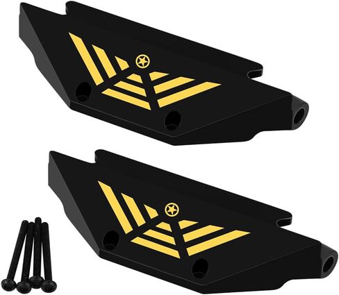 Brass Black Coating Side Plates Pedal Body Bracket for 1/24 RC Crawler Axial AX24 Car DIY Chassis Frame Kit Metal Upgrade Parts in Saudi Arabia