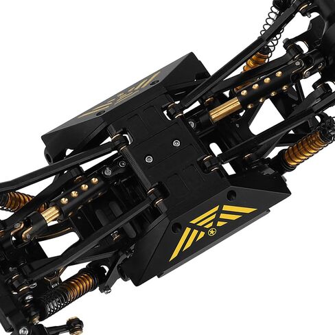 Brass Black Coating Side Plates Pedal Body Bracket for 1/24 RC Crawler Axial AX24 Car DIY Chassis Frame Kit Metal Upgrade Parts in Saudi Arabia