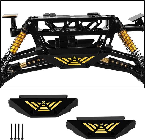 Brass Black Coating Side Plates Pedal Body Bracket for 1/24 RC Crawler Axial AX24 Car DIY Chassis Frame Kit Metal Upgrade Parts in Saudi Arabia