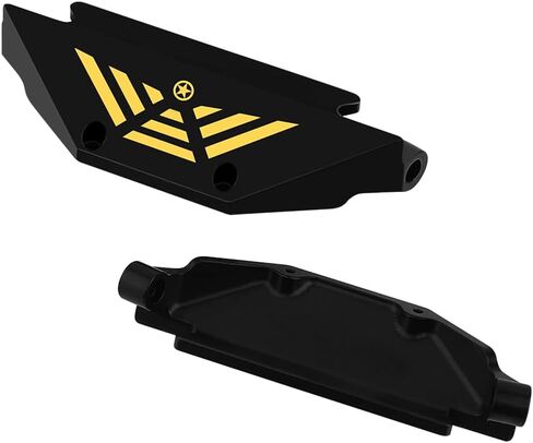 Brass Black Coating Side Plates Pedal Body Bracket for 1/24 RC Crawler Axial AX24 Car DIY Chassis Frame Kit Metal Upgrade Parts in Saudi Arabia