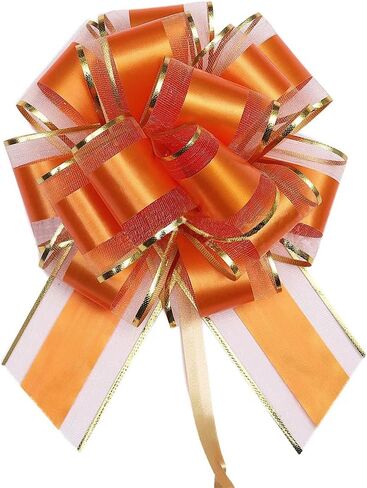 6pcs Pull Bows,Pull Bows for Gift Wrapping Pull Bow Ribbon Pull Bows for Wedding Baskets,Gift Bows,Large Bows for Presents in Kuwait