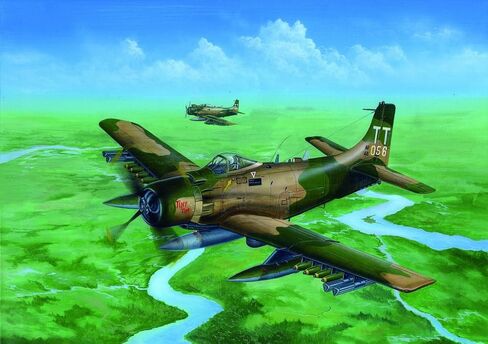 Trumpeter A1J AD7 Skyraider Aircraft Model Kit (1/32 Scale) in Saudi Arabia
