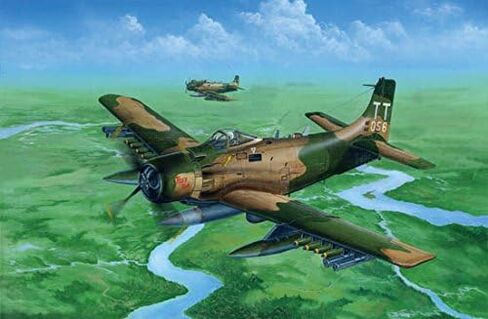 Trumpeter A1J AD7 Skyraider Aircraft Model Kit (1/32 Scale) in Saudi Arabia