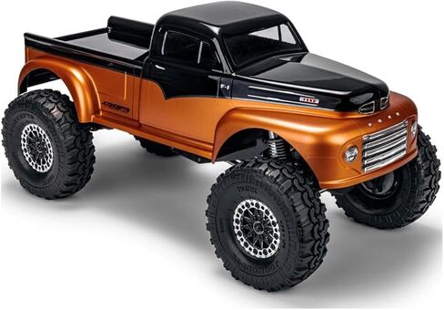 J Concepts 0668 1950 Ford F-1 Grandpa 1/10 Rock Crawler Body (شفاف) (قاعدة عجلات 12.3 بوصة) in Saudi Arabia
