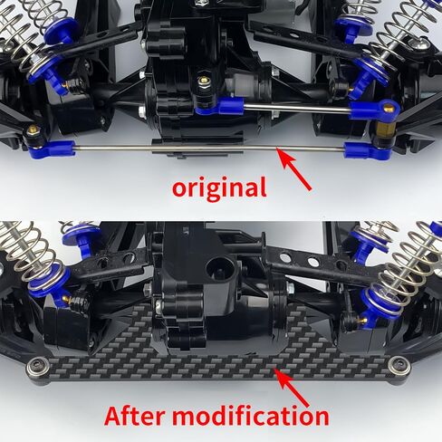 Carbon Fiber Rear Steering Lock Plate for 1/10 Tamiya Clod Buster 4×4×4 RC Car Upgrade – Enhanced Stability & Steering Control‌ in Saudi Arabia