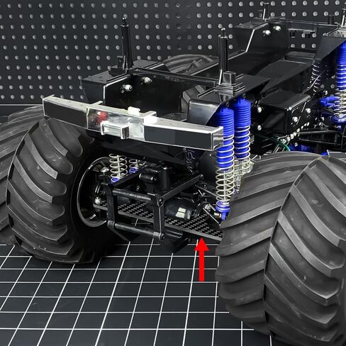 Carbon Fiber Rear Steering Lock Plate for 1/10 Tamiya Clod Buster 4×4×4 RC Car Upgrade – Enhanced Stability & Steering Control‌ in Saudi Arabia