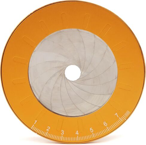 Adjustable Circle Drawing Maker, Stainless Steel & Aluminum Alloy Rotary Round Template, Measuring & Drawing Ruler, Geometric Plotting Compass Tool(Gold,Size:5 inch) in Kuwait