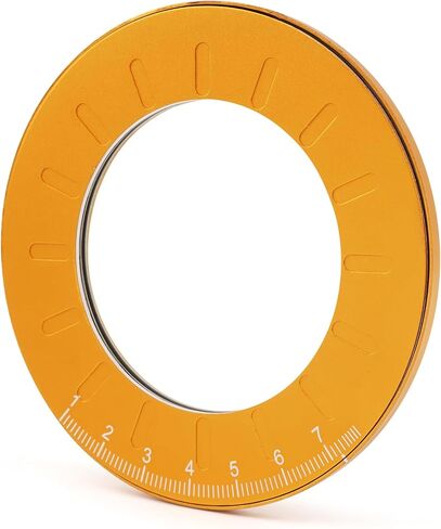 Adjustable Circle Drawing Maker, Stainless Steel & Aluminum Alloy Rotary Round Template, Measuring & Drawing Ruler, Geometric Plotting Compass Tool(Gold,Size:5 inch) in Kuwait