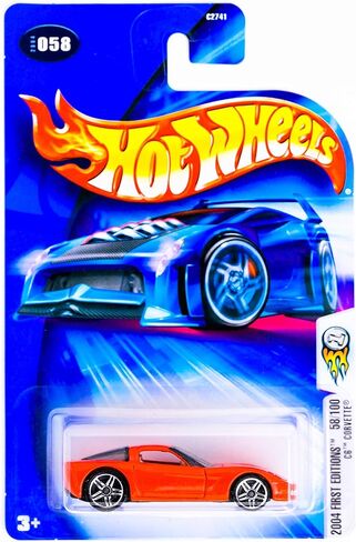 Hot Wheels 2004-058 First Editions 58/100 RED C6 Corvette 1:64 Scale in Saudi Arabia