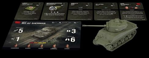 Gale Force Nine World of Tanks Expansion: Soviet Loza's M4-A2 Sherman in Saudi Arabia
